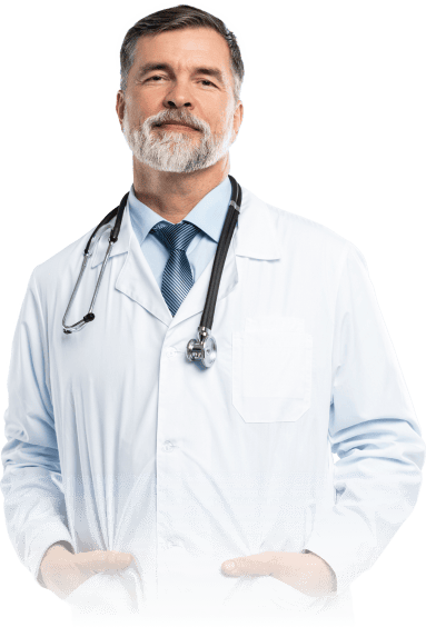 Physician in a white coat